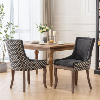 Mobilier, chaise de salle à manger d'appoint, chaises en tissu épaissi