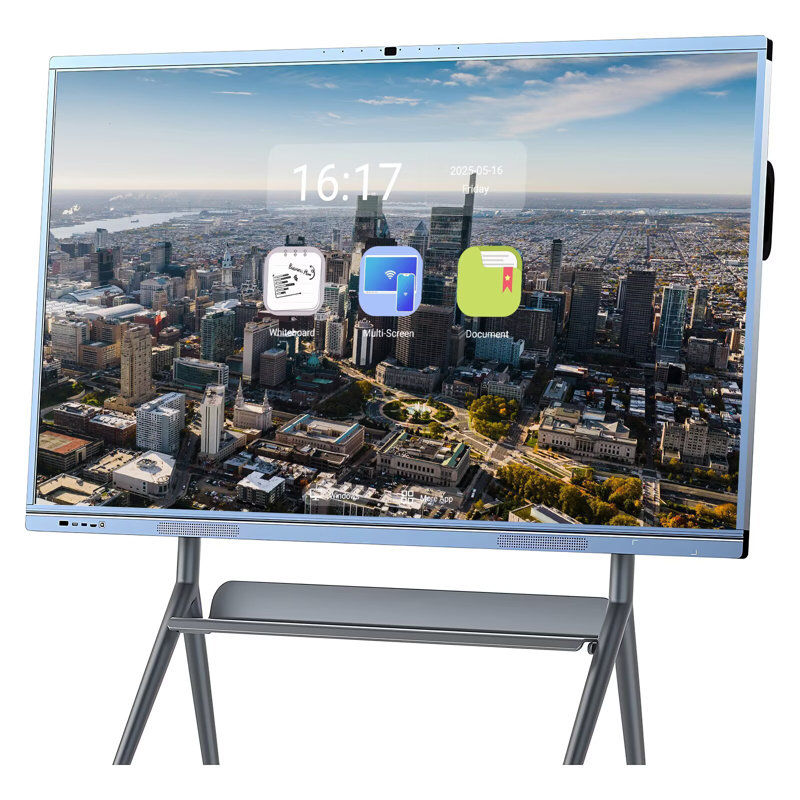 JYXCN Smart Board 65" Touch Interactive Display 4K Dual OS Cloud App Support Wireless for Classroom Office(Include Wall Mount)