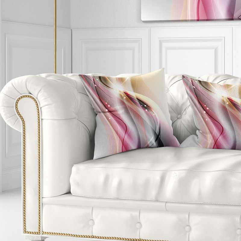  Coussin abstrait, 16 po x 1 po, Coussin décoratif