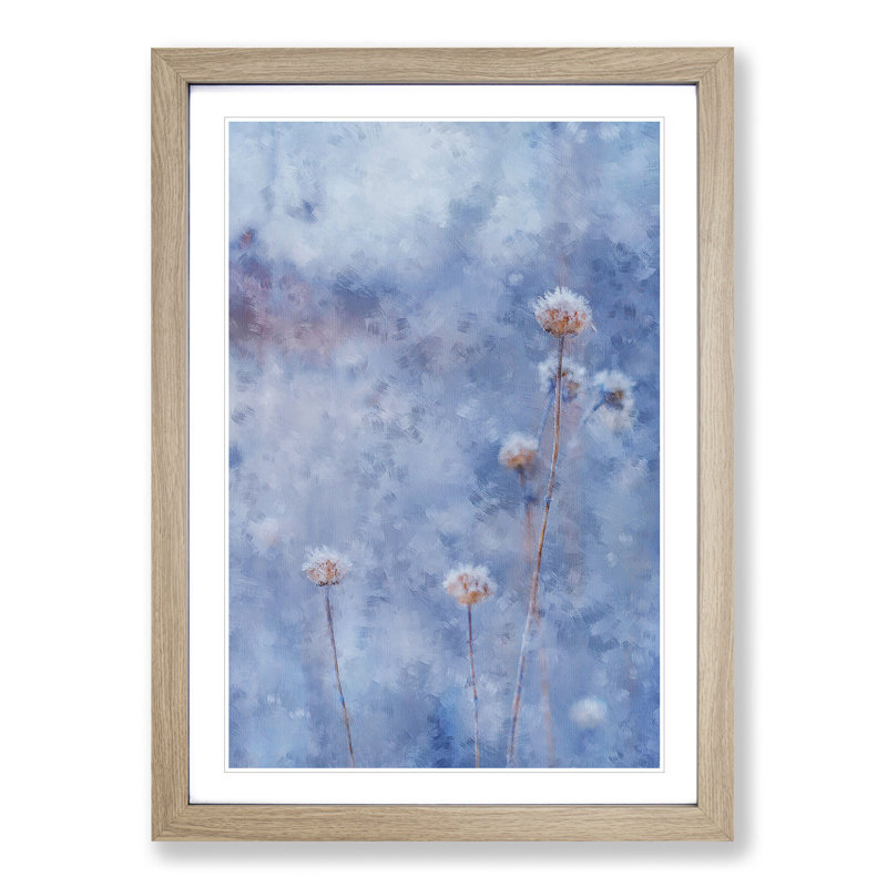 View of the Wild Flowers - Picture Frame Painting Print, 45cm H x 33cm W x 2cm D, Oak Framed