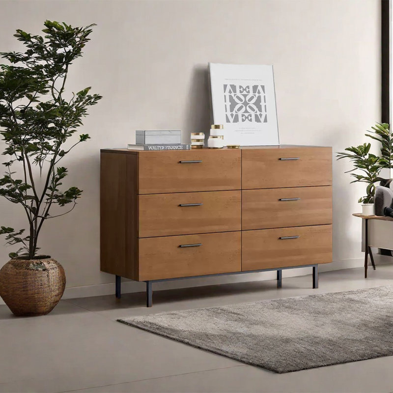 Eco-Friendly Decorative Cabinet with Smooth Drawer, 33.86" H x 55.12" W x 15.75" D