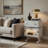 Robot LED Nightstand with 360° Rotating Drawer - Modern End Table