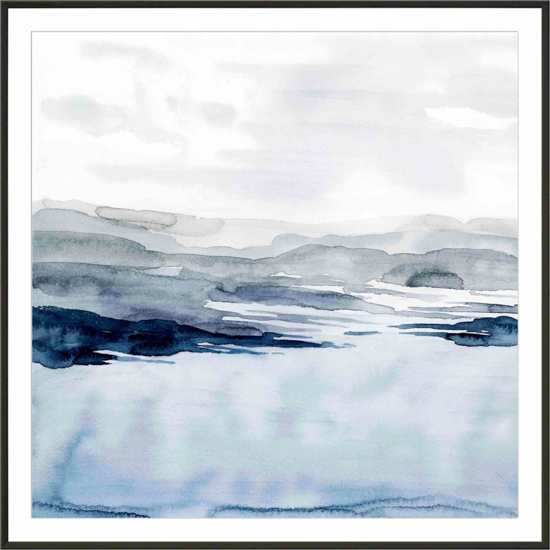 Faded Horizon I by Grace Popp, Black, 12"H x 12"W