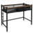 Twin XL Size Metal Loft Bed with Ladder, Built-In Storage Shelves & Bookshelf, Space-Saving Bedroom Bunk, Black-661560509