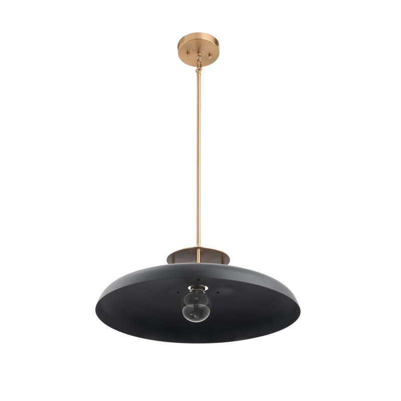Rotraut 1 - Light Dome Pendant, Gold, Black
