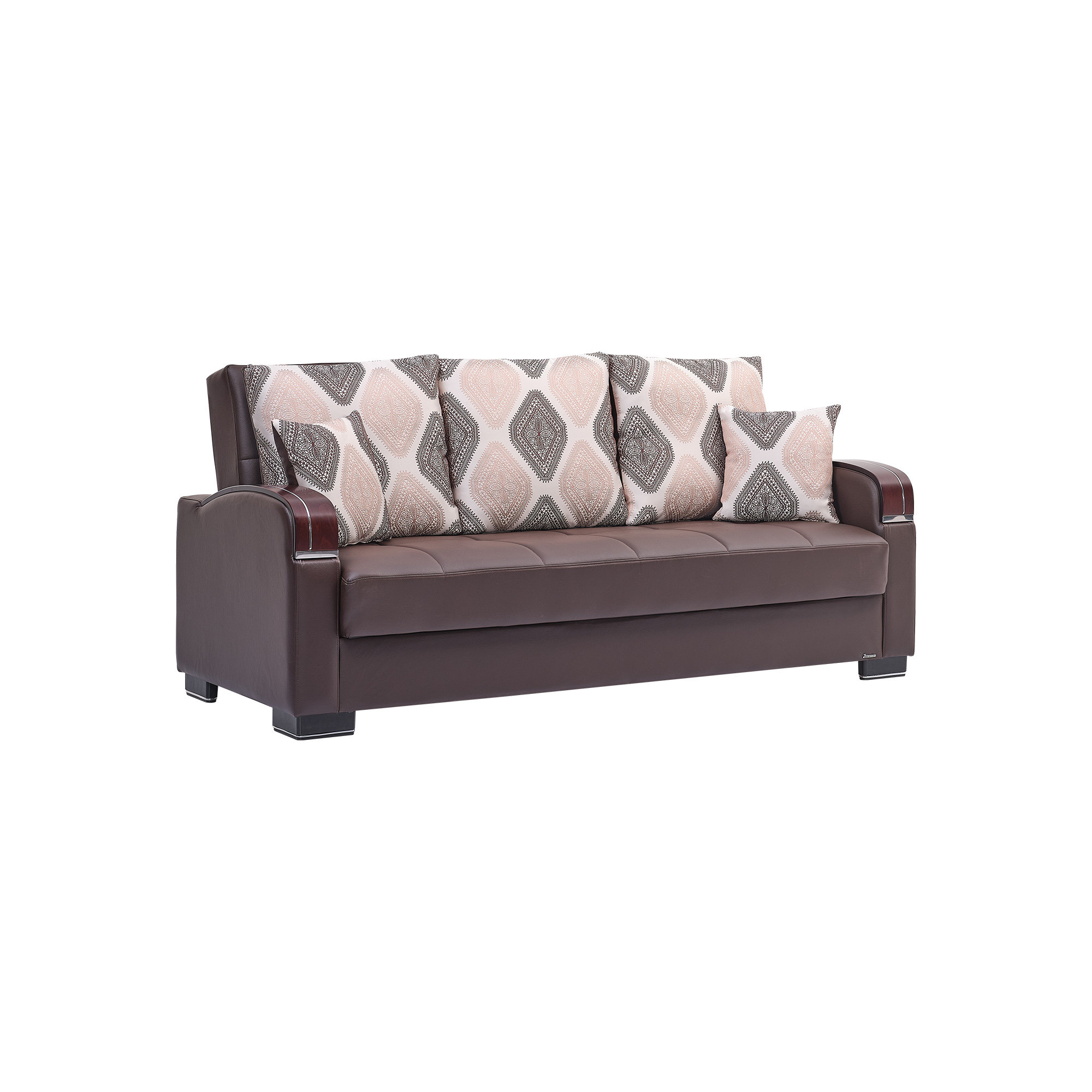 Leather twin outlet sleeper sofa