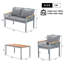 Wicker 4 - Person Garden Lounge Set-1689412345
