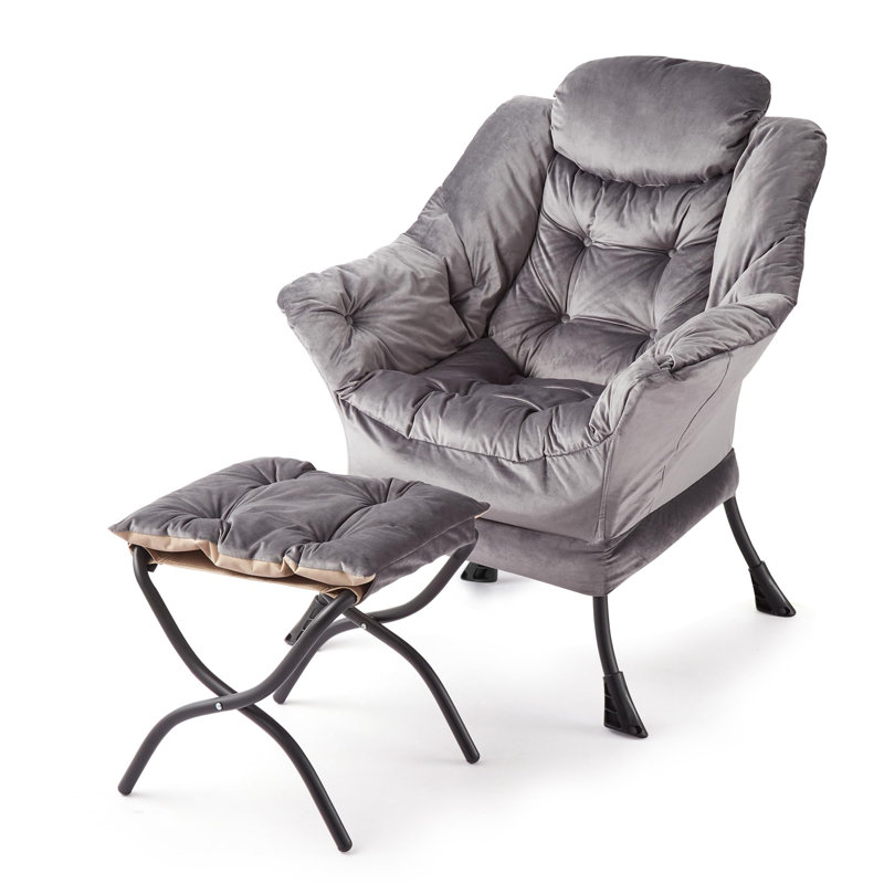 Upholstered Accent Chair, Grey