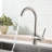 Kitchen Faucet Single Handle Stainless Steel,Commercial Single Hole Kitchen Sink Faucet,Modern One Hole Bar Sink Faucet-117238384