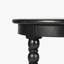 Isabel Spindle Round Black Acacia End Table