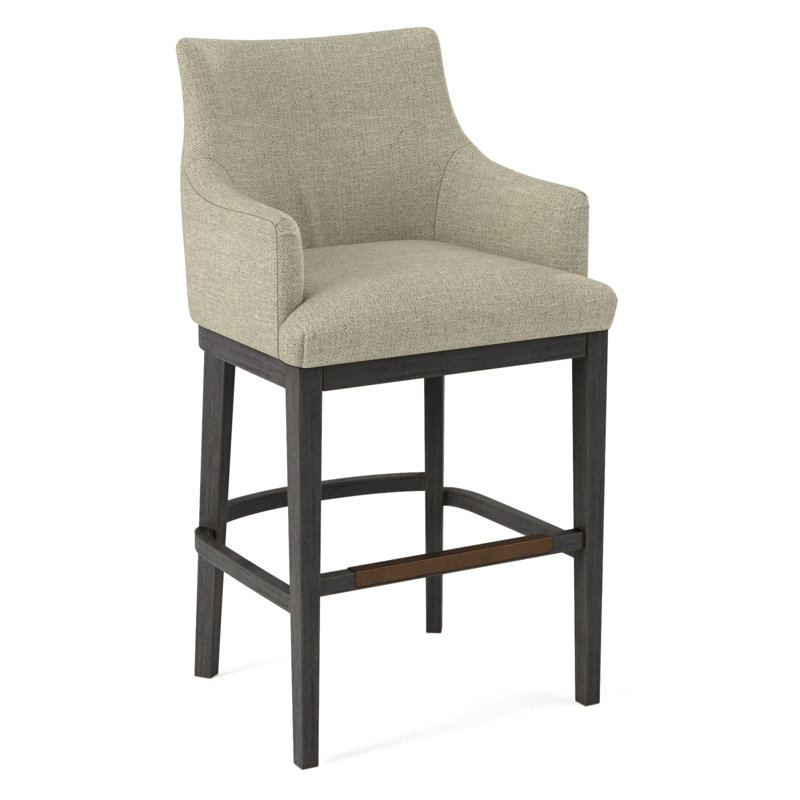 Upholstered Stool, 61687-88, Nutmeg
