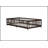 Twin Size Floor Bed With Fence And Door,Rubber Wood Floor Bed With Safety Guardrails,Espresso-1334531298-1334531297