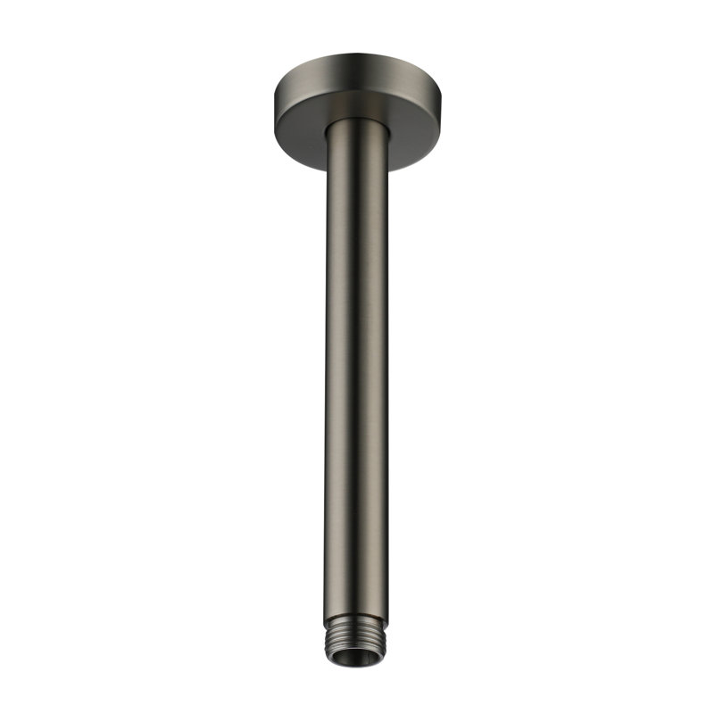 Bras de douche rond à fixation au plafond, H 46 cm x l 30 cm