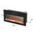 Abrion 39.4'' W Black Electric Fireplace