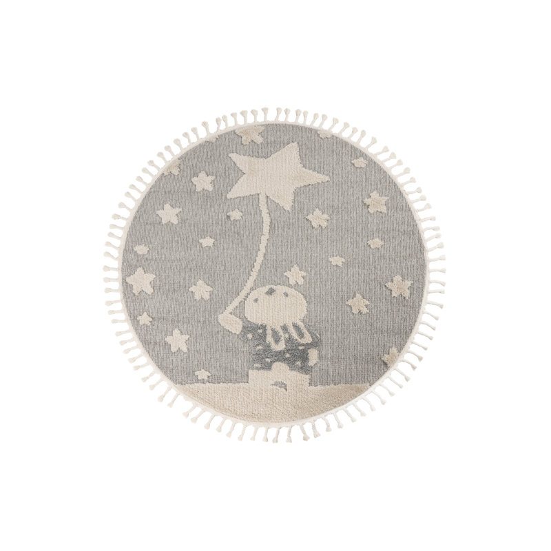 Elsebet Animal Print Area Rug, Round 133cm