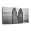 Surfing monochromes planches de surf, reproduction sur toile-92518243