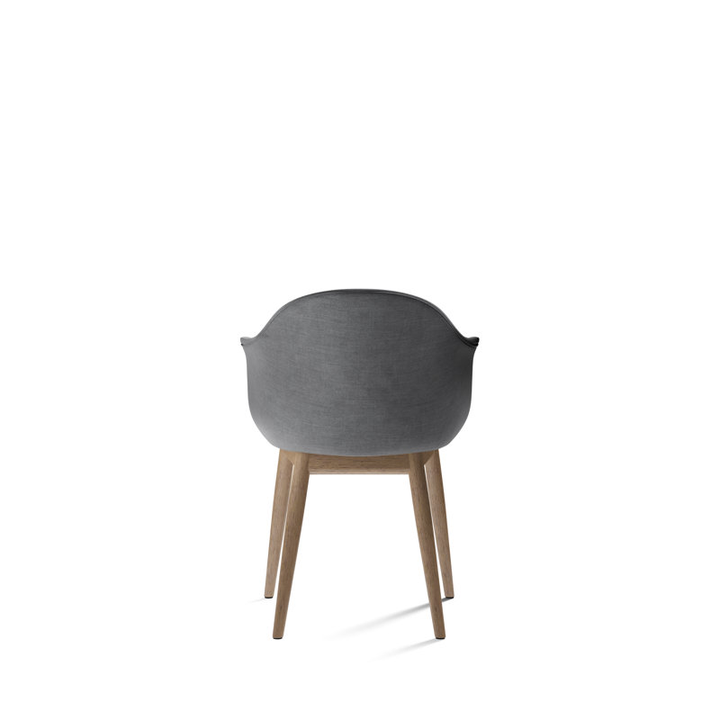 Harbour Upholstered Arm Chair, Natural Oak, Fiord 2 751 Wool