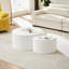 Nesting table set of 2 Round and Half Moon Shapes,No Need Assembly-615545497