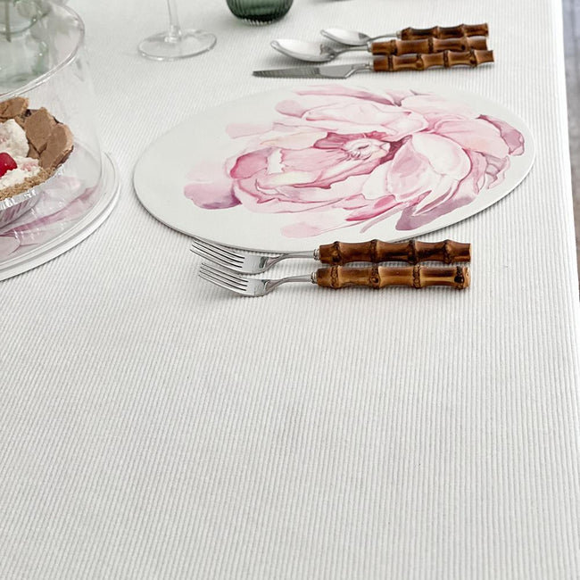 Nappe côtelée, L 126 po