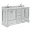 Meuble-lavabo double avec plateau Abshire 61-93359391