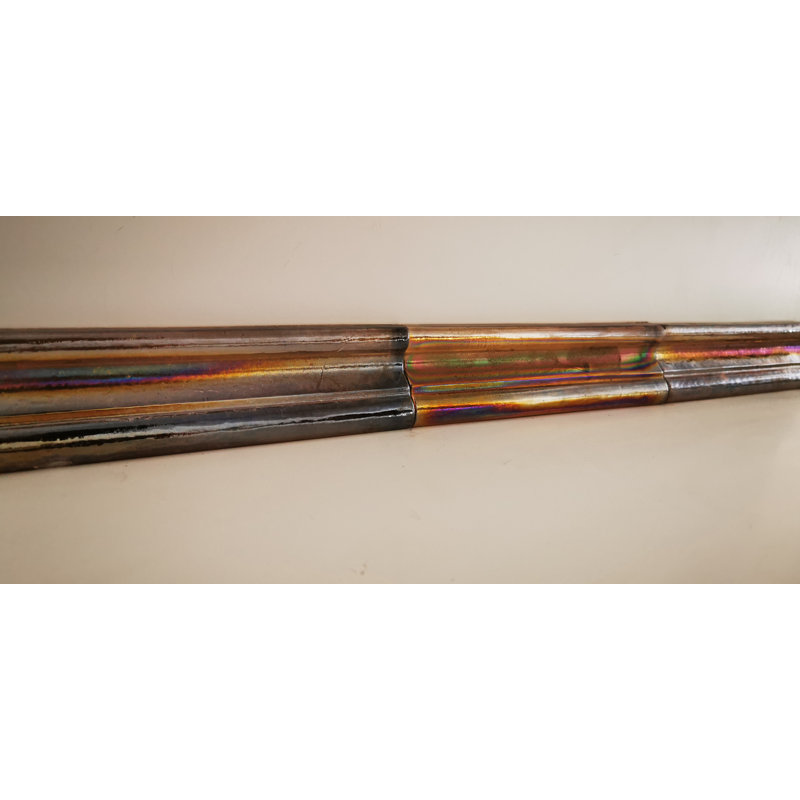 Atmosphere 2 in. x 8 in. Iridescent Recycled Glass Handmade Trim Decorative Wall & Pool Tile