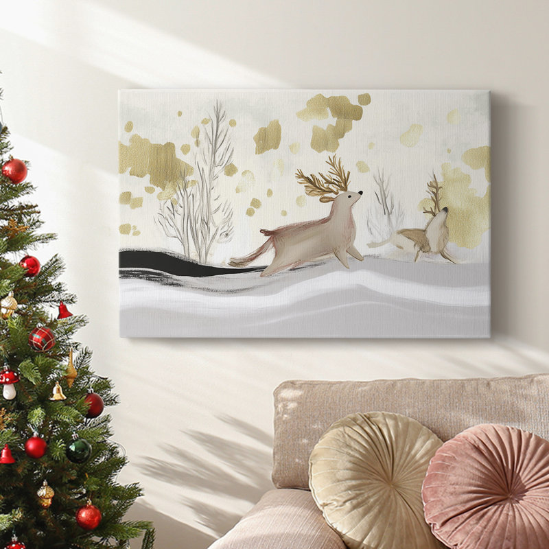 Christmas Holiday Arts - Toile tendue avec châssis, H 8 po x l 12 po