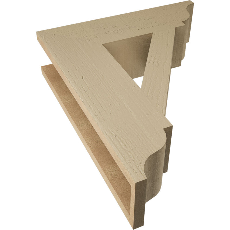 Support traditionnel en cèdre brut à grain de bois TimberThane, H 24 po x l 5,5 po x P 20 po