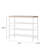 Rustic Style Metal Shoe Rack