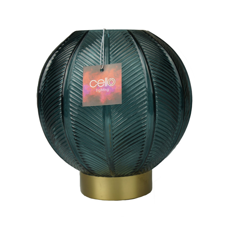 Glass Novelty Lamp, Lake Blue