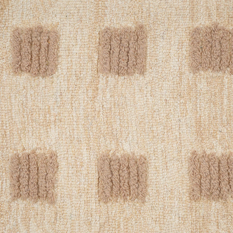 Tapis de couloir naturel touffeté à la main 2 pi 6 po x 8 pi Hari, Tapis de couloir 2 pi 6 po x 8 pi
