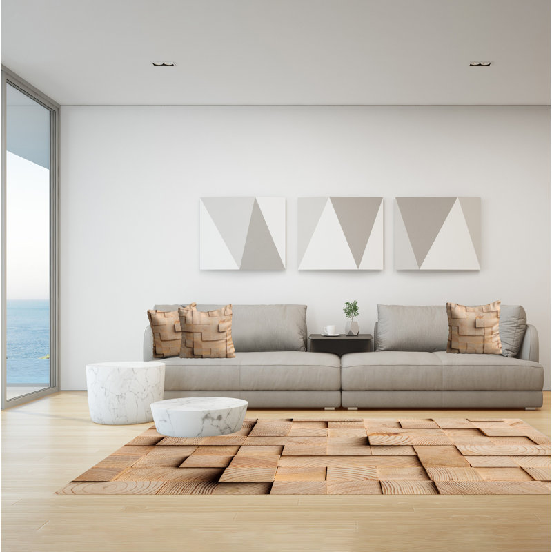 Yoplac Geometric Indoor / Outdoor Area Rug, Rectangle 155 x 230cm