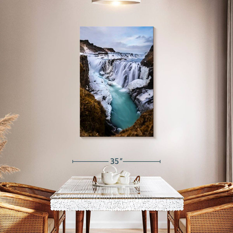 Alvord Gullfoss Winter Falls, 45" H x 30" W
