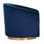Fauteuil pivotant en velours Saiya-887967102