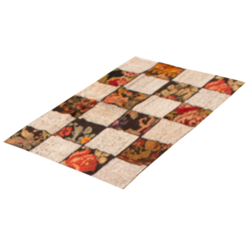 Alixzander Wool Patchwork Indoor Rug