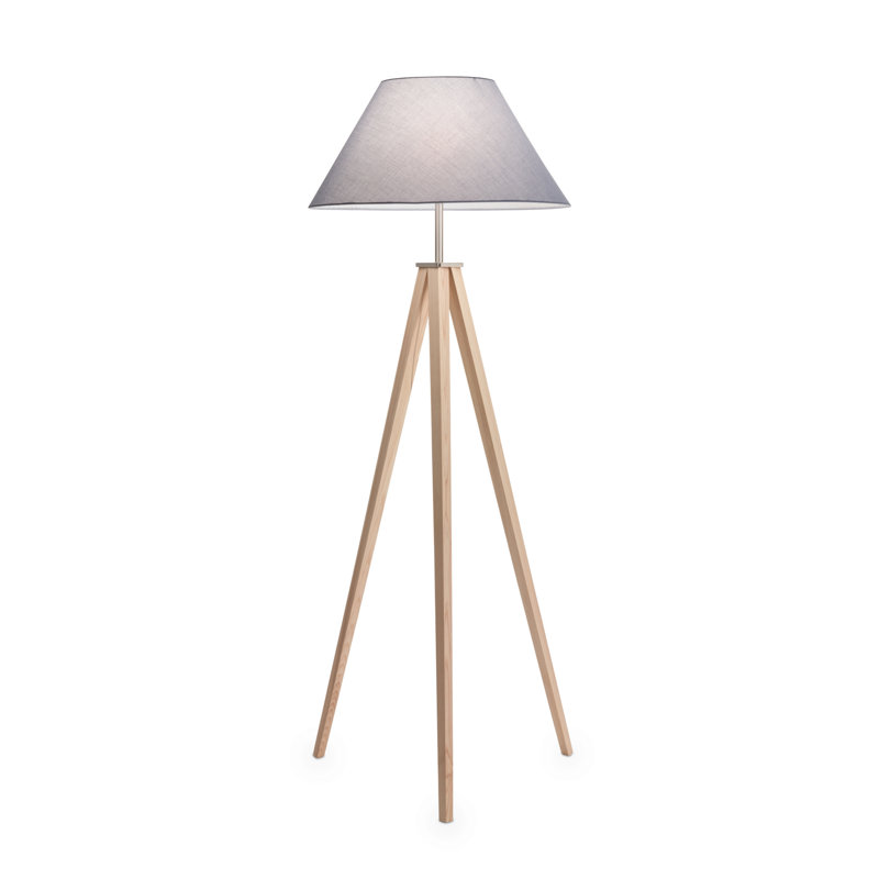 Lampe trépied 63,19" Fairhope, Gris