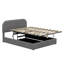 Lit plateforme en molleton Teddy (rembourré) - Système de rangement hydraulique inclus-2044208654