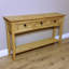 122 cm W Solid Wood Top Console Table