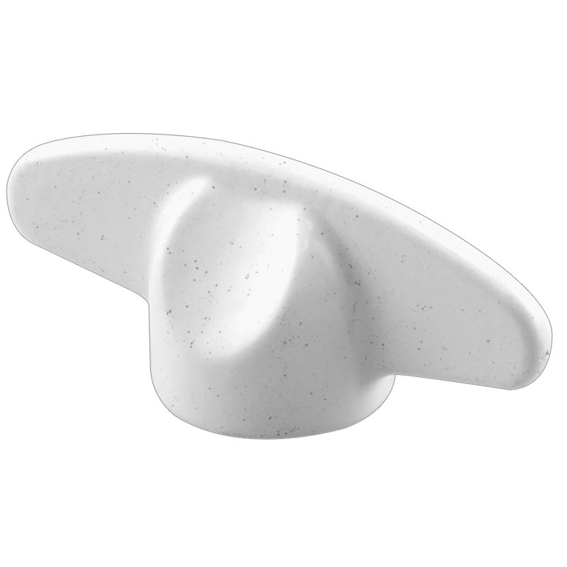 Poignée en T Prime-Line, douille cannelée de 3/8 po, couleur blanche, convient aux utilisateurs de rideaux Andersen®