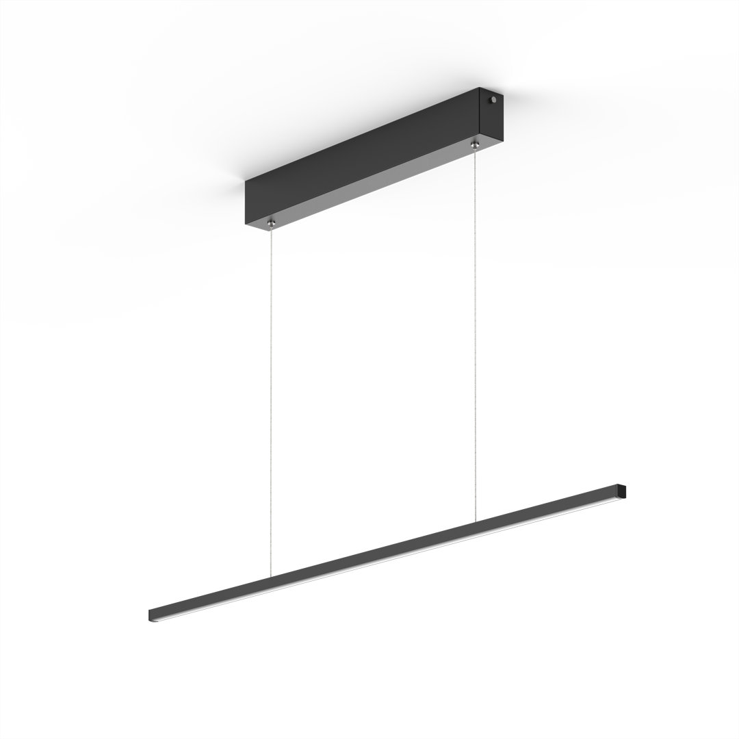 1 - Light Kitchen Island Linear LED Pendant with Rope Accents