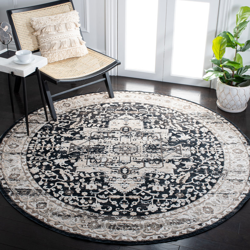 Mayflower Performance Oriental Rug, Round 6'7"