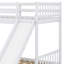 Lit superposé à structure en bois massif avec glissière convertible et escalier-651211116