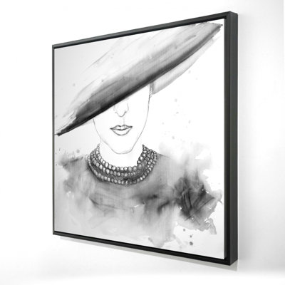 " Mysterious Lady With A Hat "