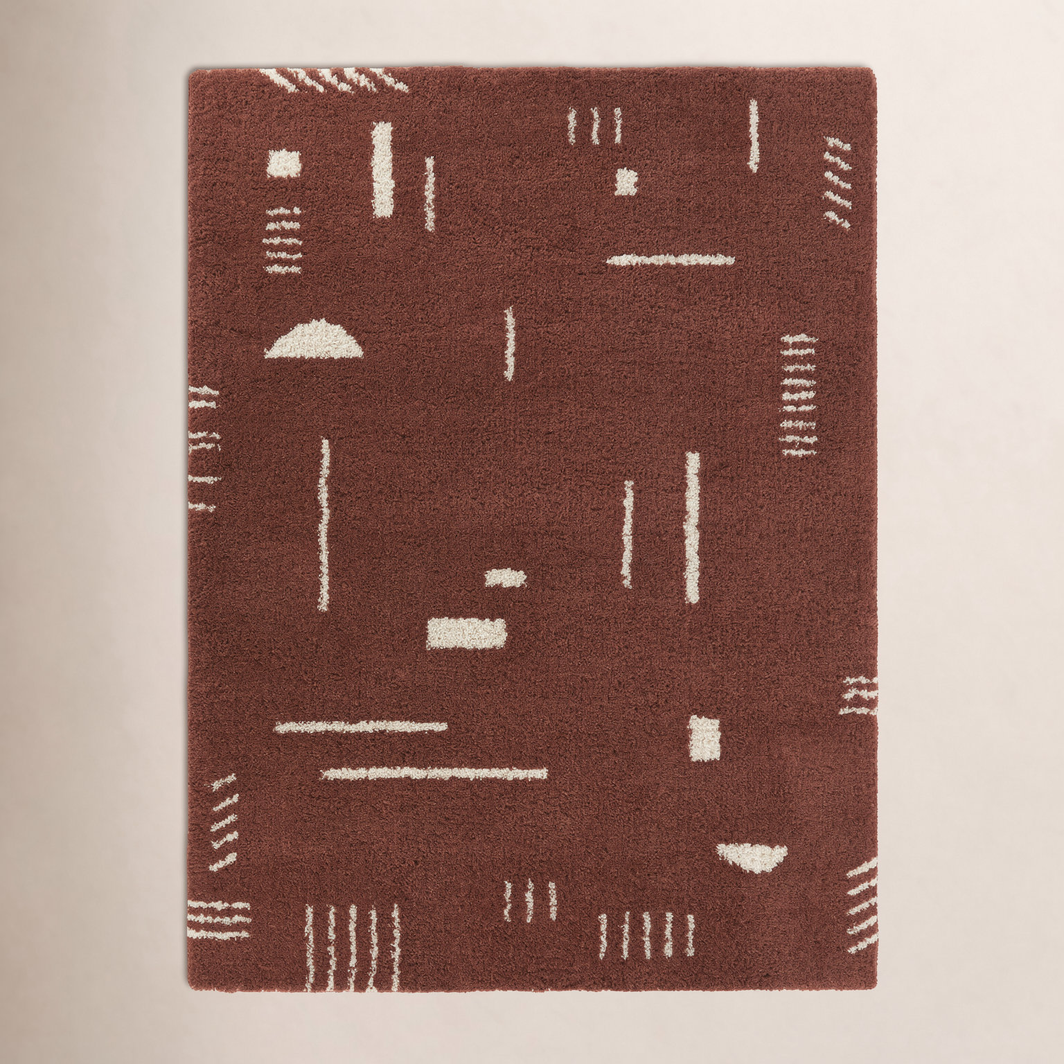 Morin Geometric Shag Rug, Rectangle 8'9" x 12'