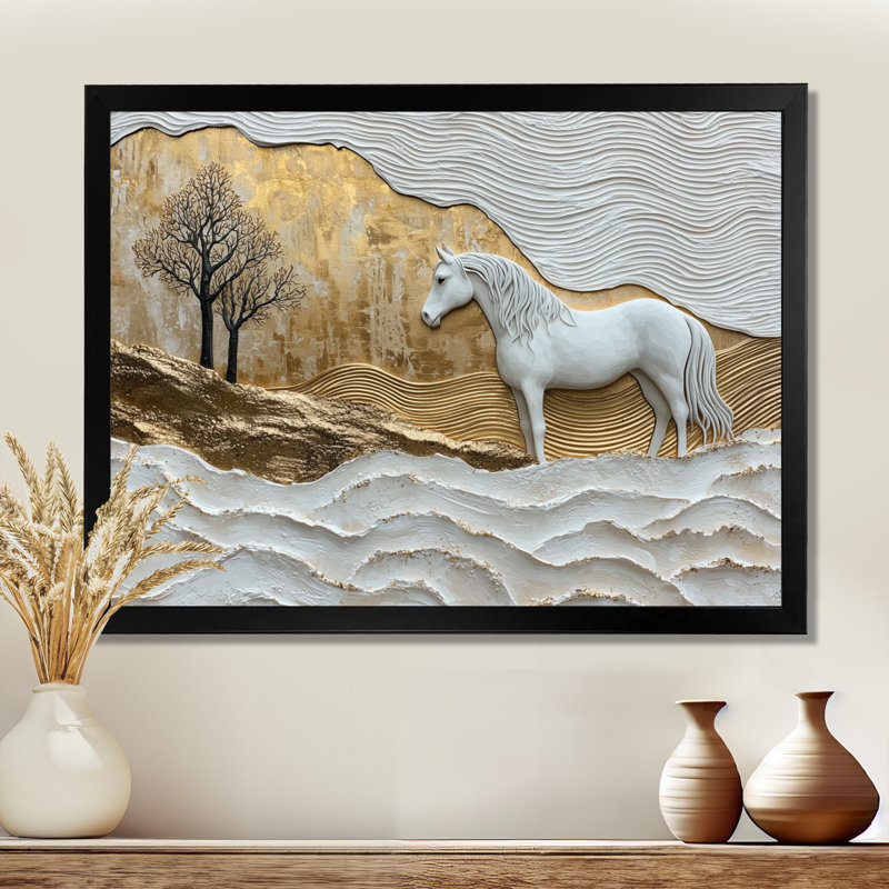 Kleier - Animals Wall Art, Impression d'un seul cadre photo, H 30 po x l 40 po, Noir, noir, noir, noir