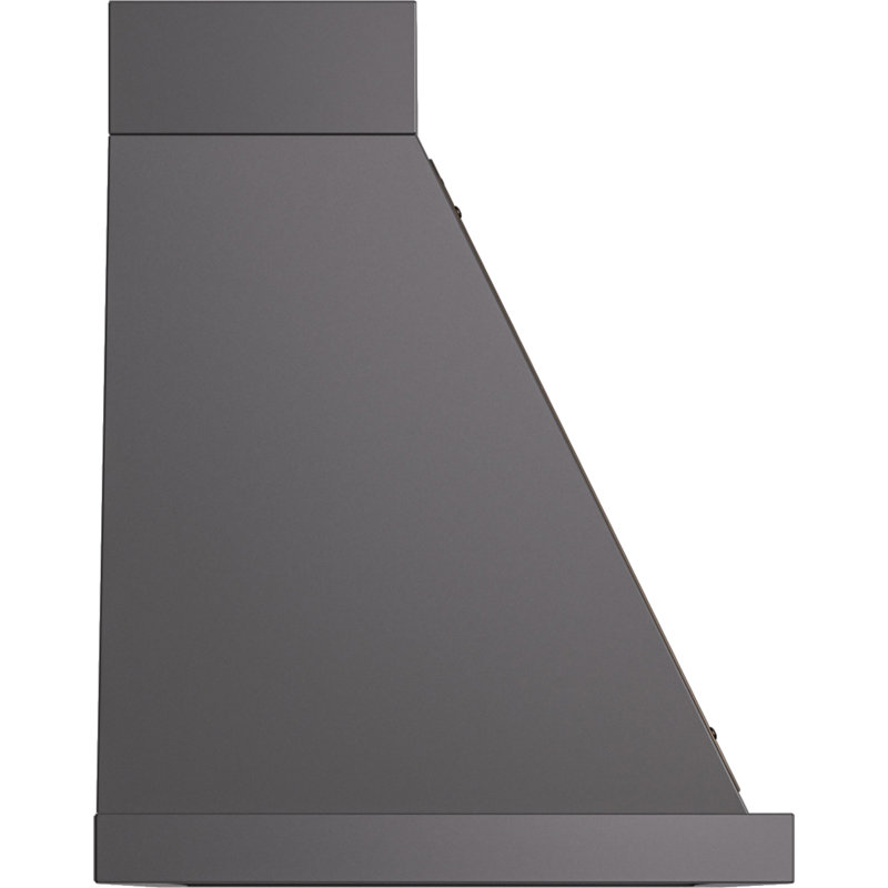 ILVE Nostalgie II Series Noblesse 40 inch Wall Mount Range Hood with 600 CFM, Graphite Matte/Bronze