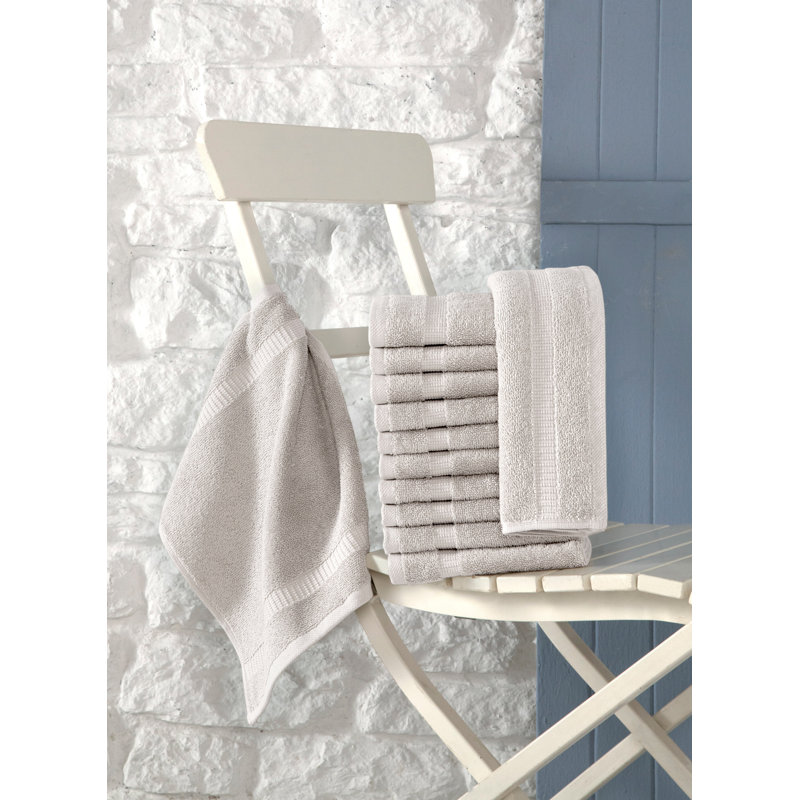 Antalya 100% Cotton Plush Washcloth, Rockridge
