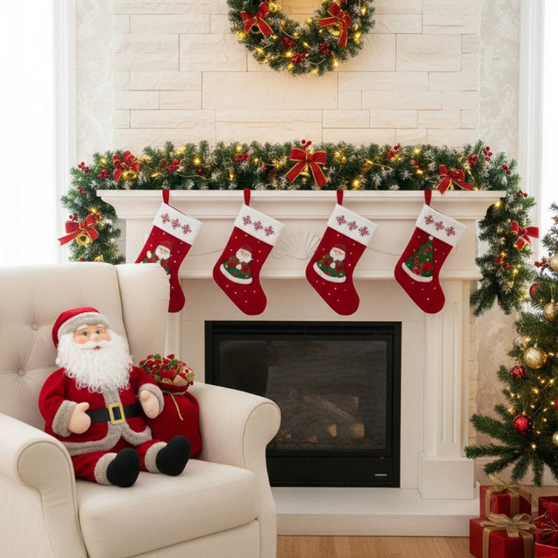 270cm Lighted Faux Garland with Lights