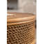 Table basse ronde avec couvercle rabattable