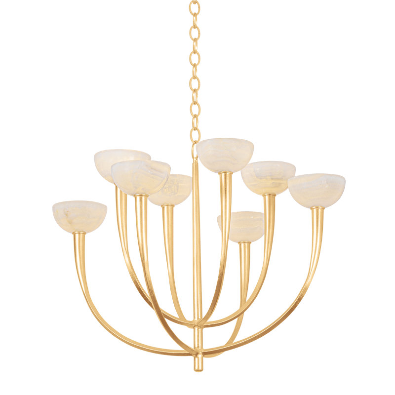 Alsen Pendant, 24.5" H x 33.5" W x 33.5" D, 8 Lights