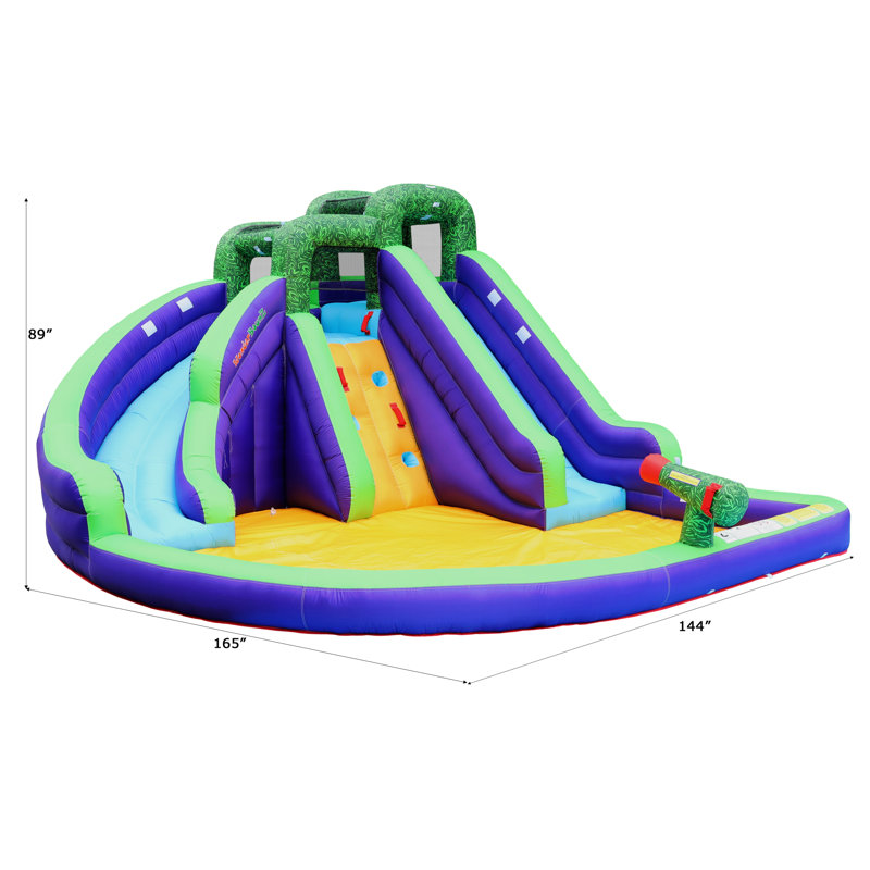 12' x 13.8' Inflatable Water Slide with Air Blower